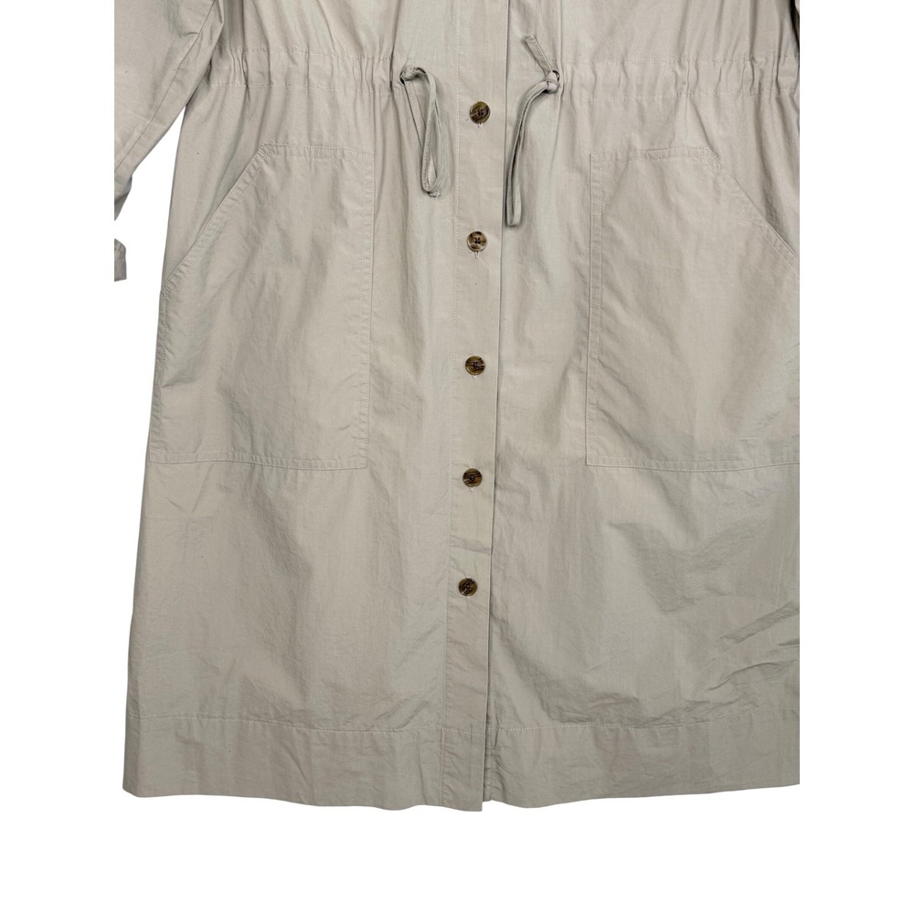 Banana Republic Womens Khaki Utility Dress Tan Large Drawstring Waist - Picture 4 of 9